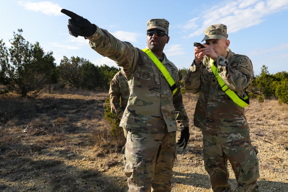 U.S. Army Soldiers with the 7th MPAD conduct land navigation