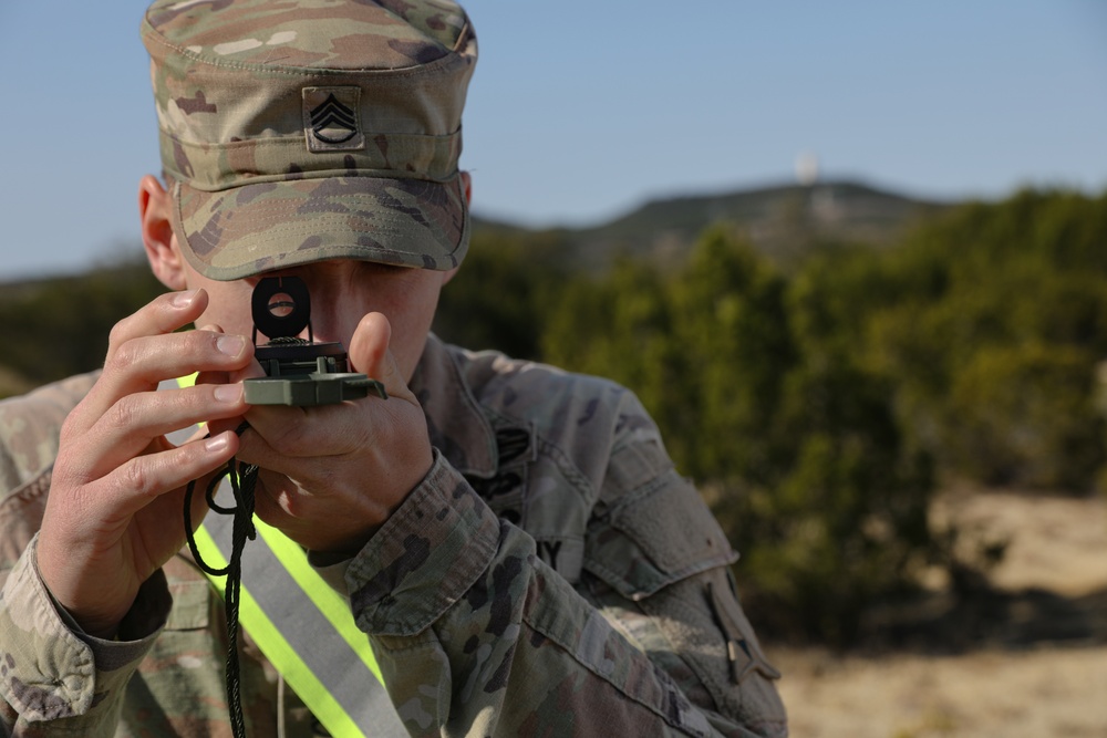 U.S. Army Soldiers with the 7th MPAD conduct land navigation