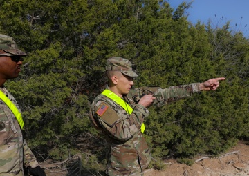 U.S. Army Soldiers with the 7th MPAD conduct land navigation