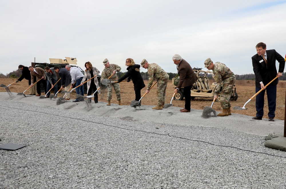 Guard leaders break ground on new maintenance facility