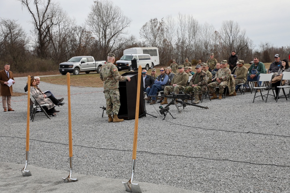 Kentucky Guard leaders break ground on training range