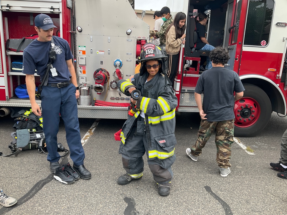 Sparking Future Leaders: STARBASE 5th graders tour fire department