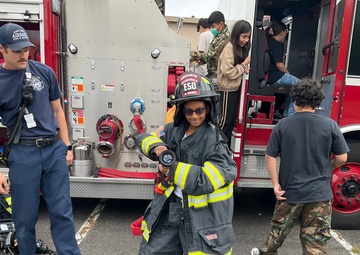 Sparking Future Leaders: STARBASE 5th graders tour fire department