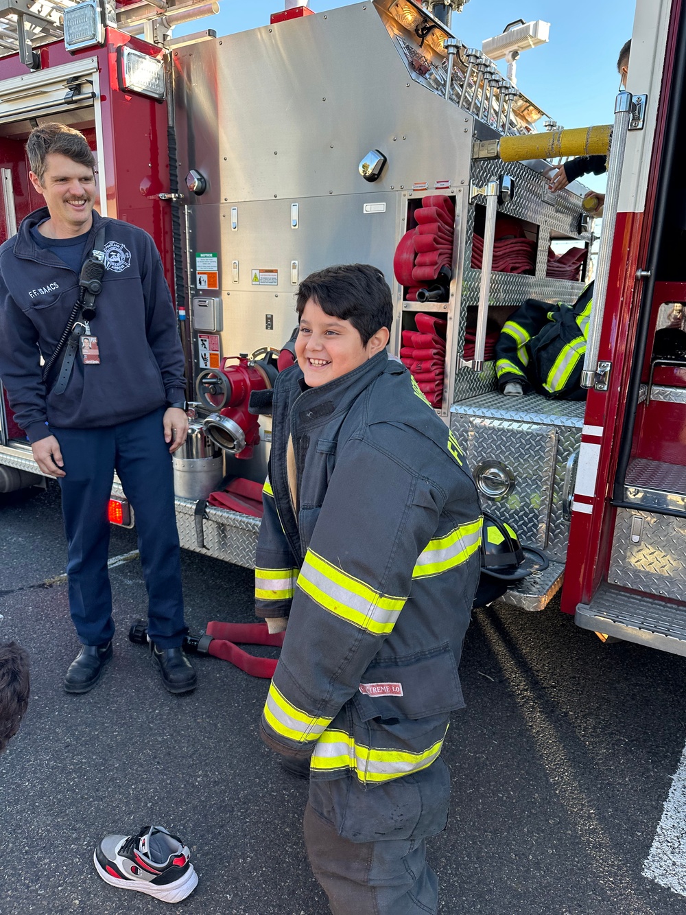 Sparking Future Leaders: STARBASE 5th graders tour fire department