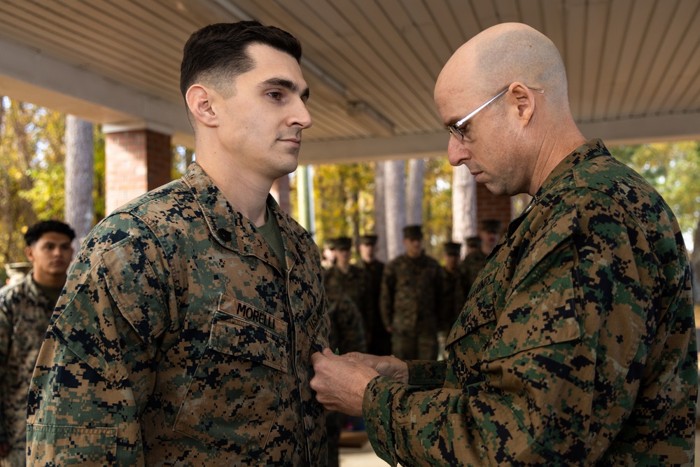 26th MEU Marine awarded for saving multiple people from automotive accident