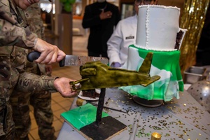U.S. Soldiers participate in Romanian parade