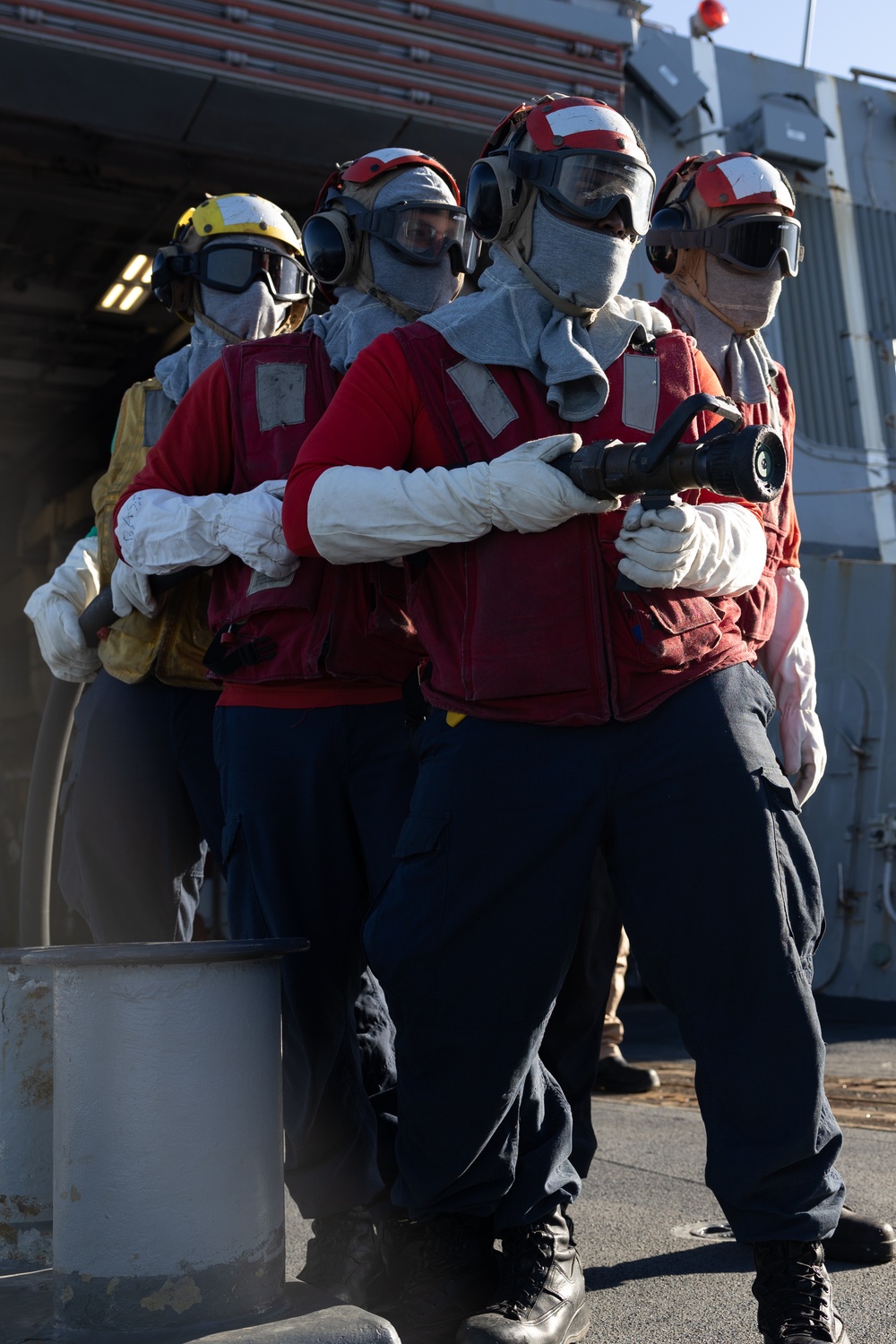 USS Oscar Austin (DDG 79) Conducts Flight Deck Crash Drill