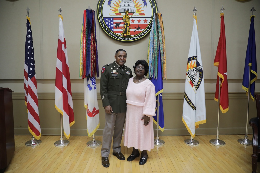 Promotion ceremony for Deputy G4, CW4 Pierre Ligonde