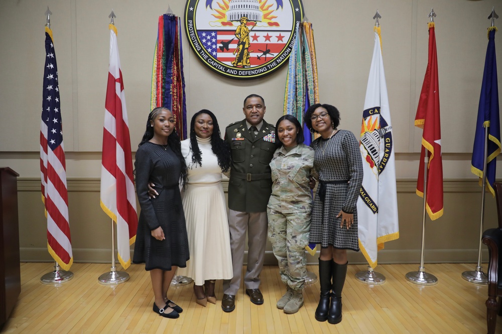 Promotion ceremony for Deputy G4, CW4 Pierre Ligonde