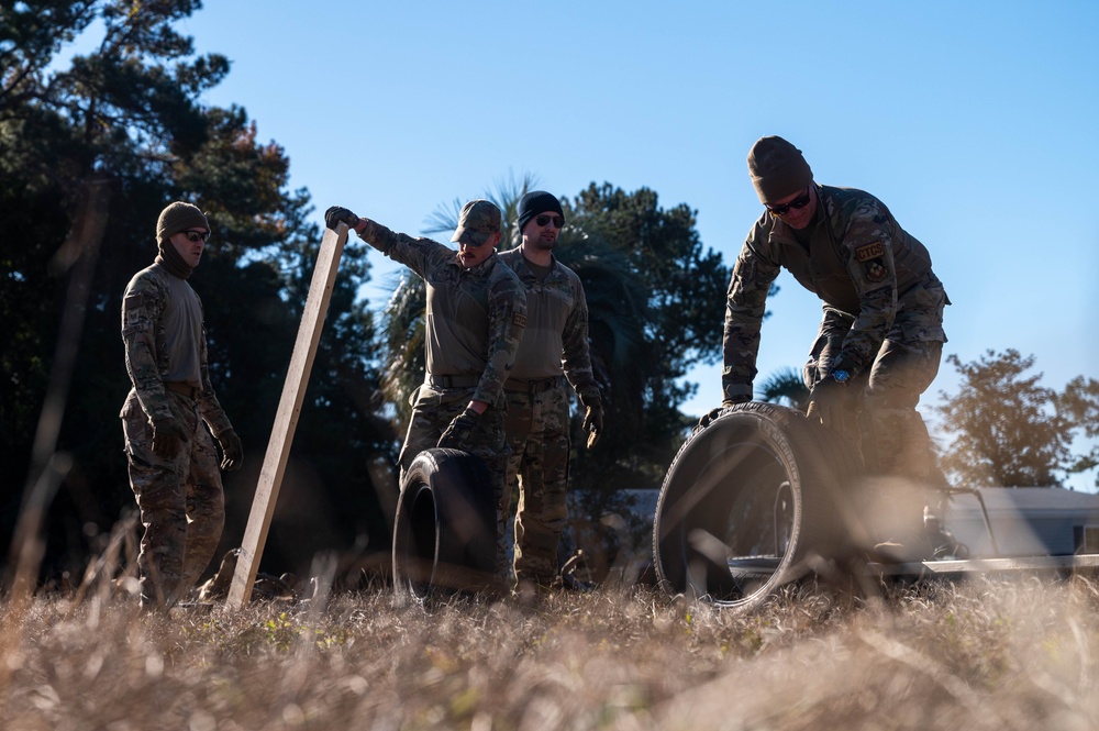 CTCS Airmen complete teambuilding challenge during Perkins Challenge