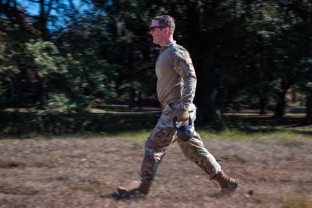 CTCS Airman completes strength challenge during Perkins Challenge