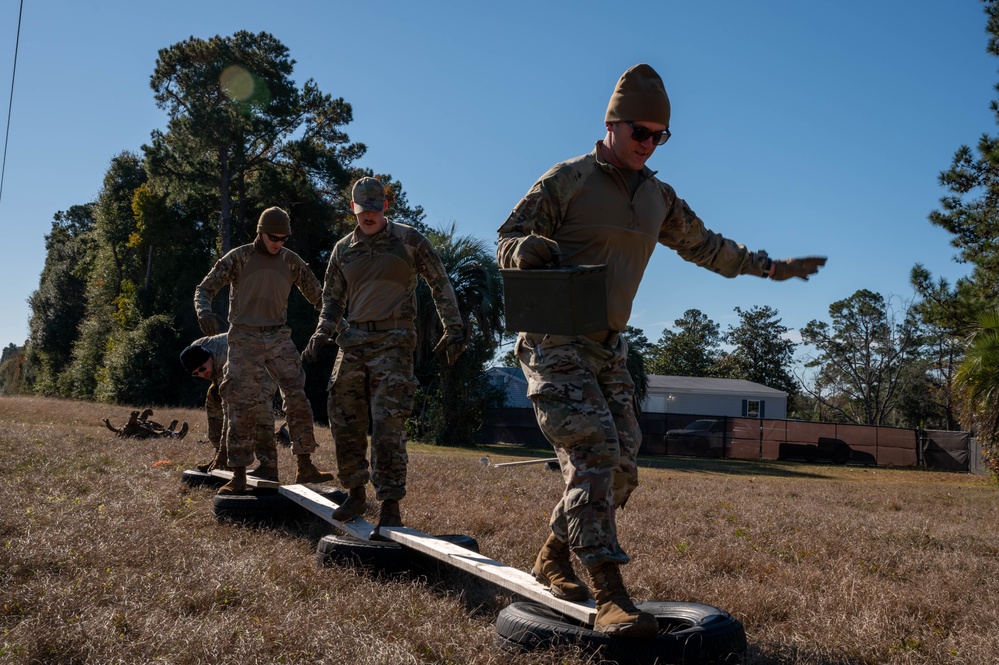 CTCS Airmen complete teambuilding challenge during Perkins Challenge