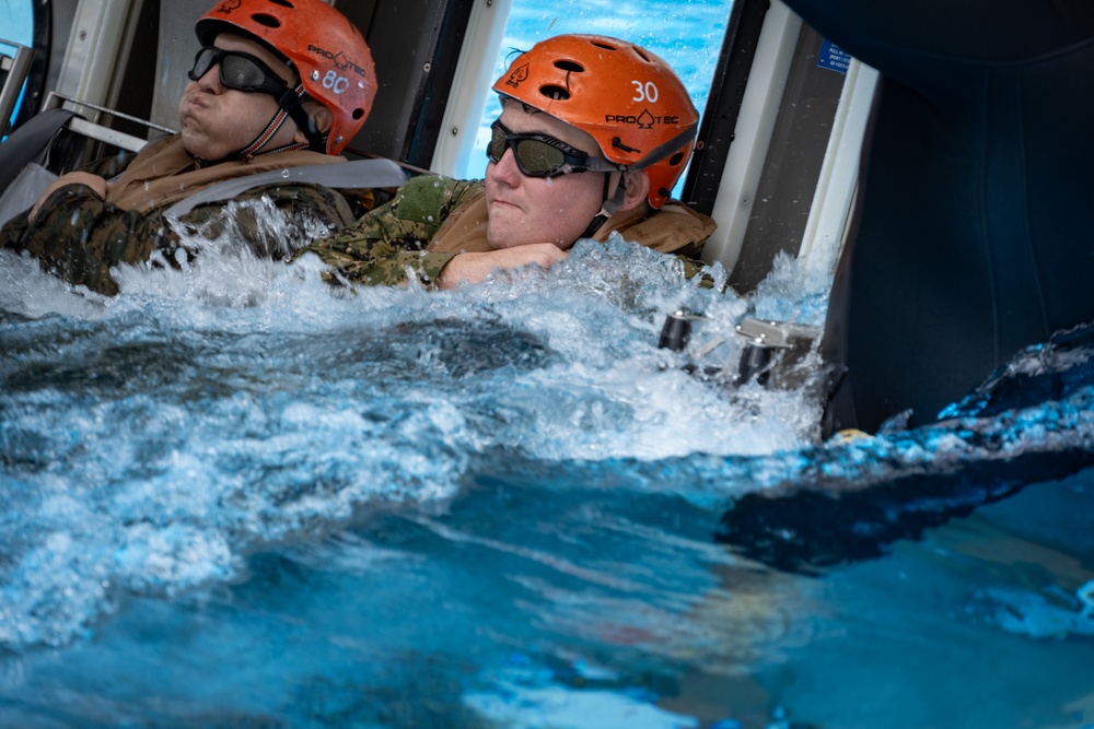 Preparing for the Mission: MEU Helo Dunker Training