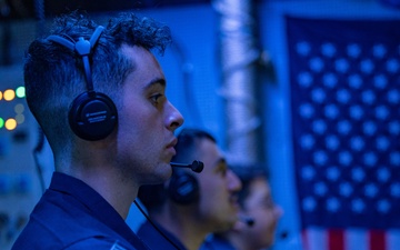 Sonar Control aboard USS Benfold