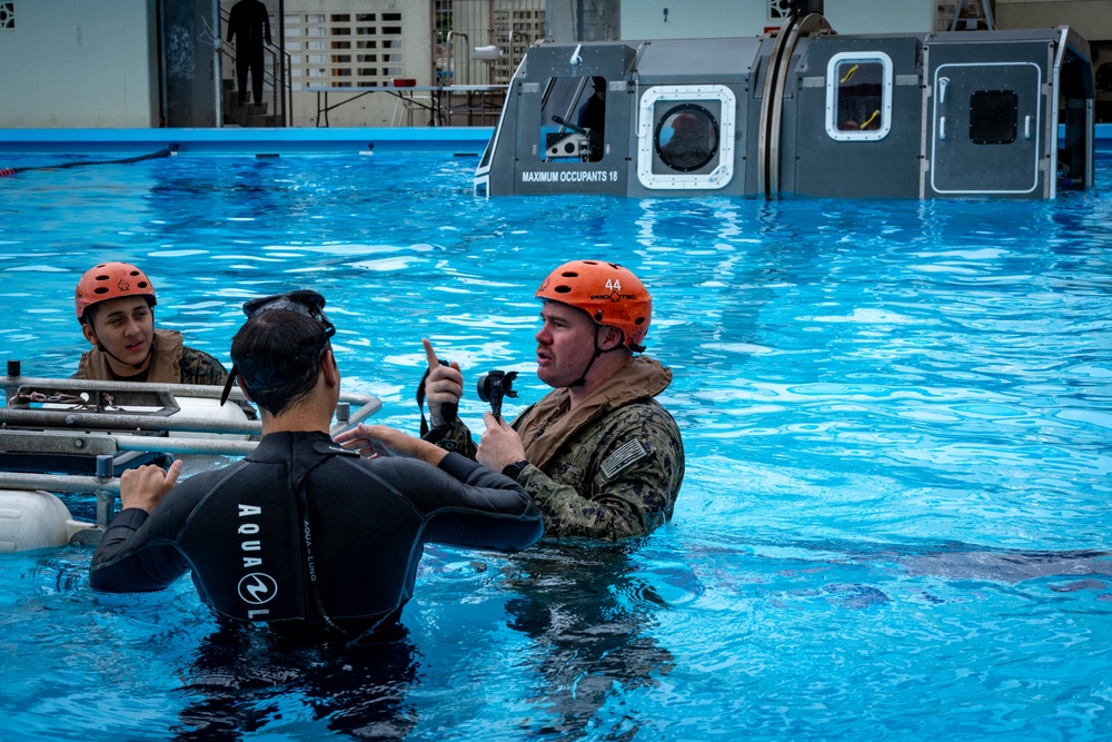 Preparing for the Mission: MEU Helo Dunker Training