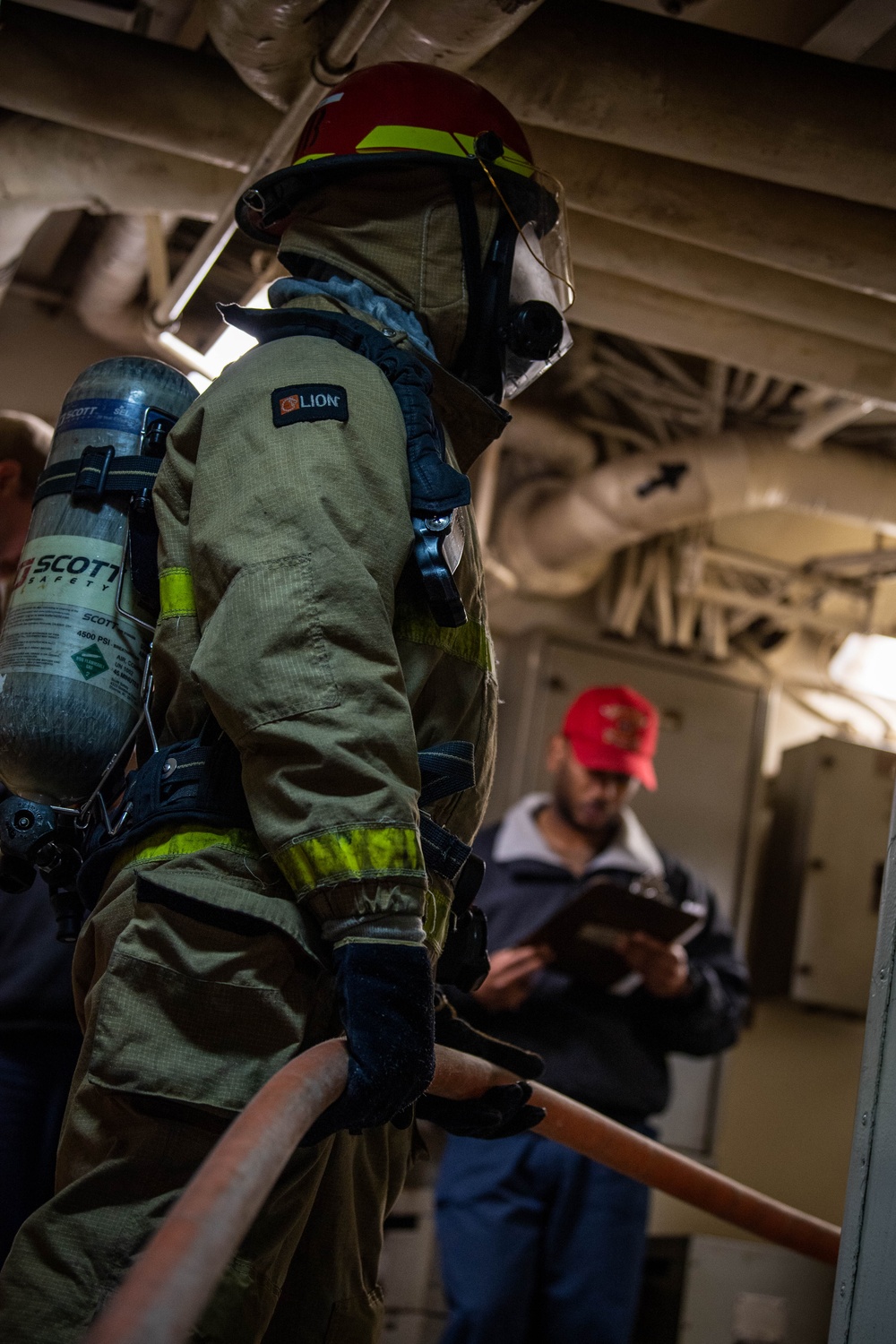 USS Ronald Reagan (CVN 76) conducts damage control training