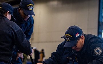 USS Ronald Reagan (CVN 76) conducts damage control training