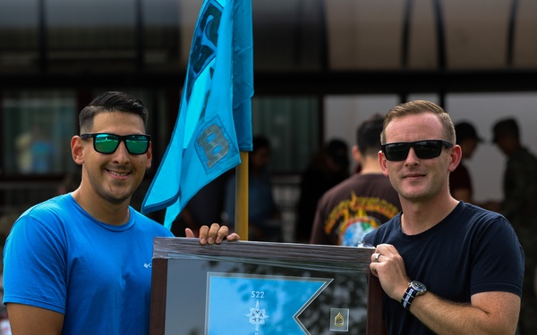 Equalizer Battalion Bids Farewell to 1st Sgt. David Beasley with Cookout