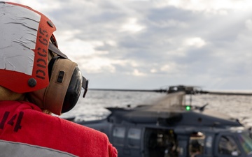 33rd Rescue Squadron Flight Operations with USS Benfold