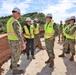 OICC MCM staff provide a site tour to Rear Adm. Jeffrey Kilian