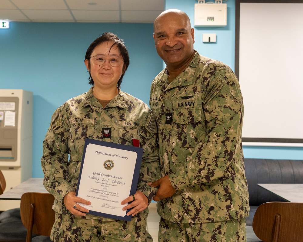 NAVSUP award ceremony at NSA Souda Bay