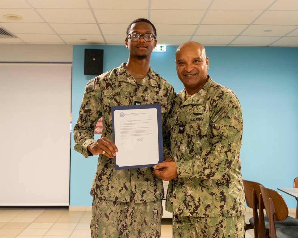 NAVSUP award ceremony at NSA Souda Bay