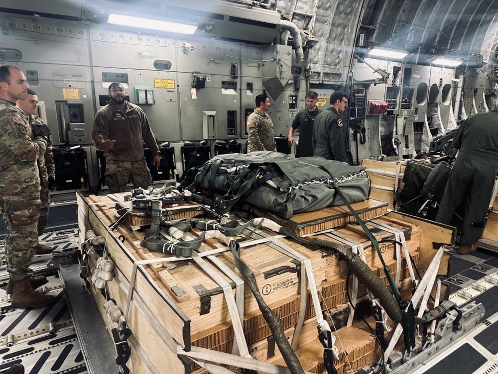 5th Quartermaster Theater Aerial Delivery Company, conducted a three-day multinational training exercise with the Heavy Airlift Wing in Pápa, Hungary