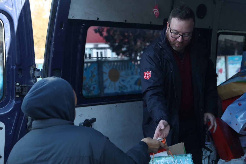 3-10th BCT participates in The Salvation Army Angel Tree Program in Romania