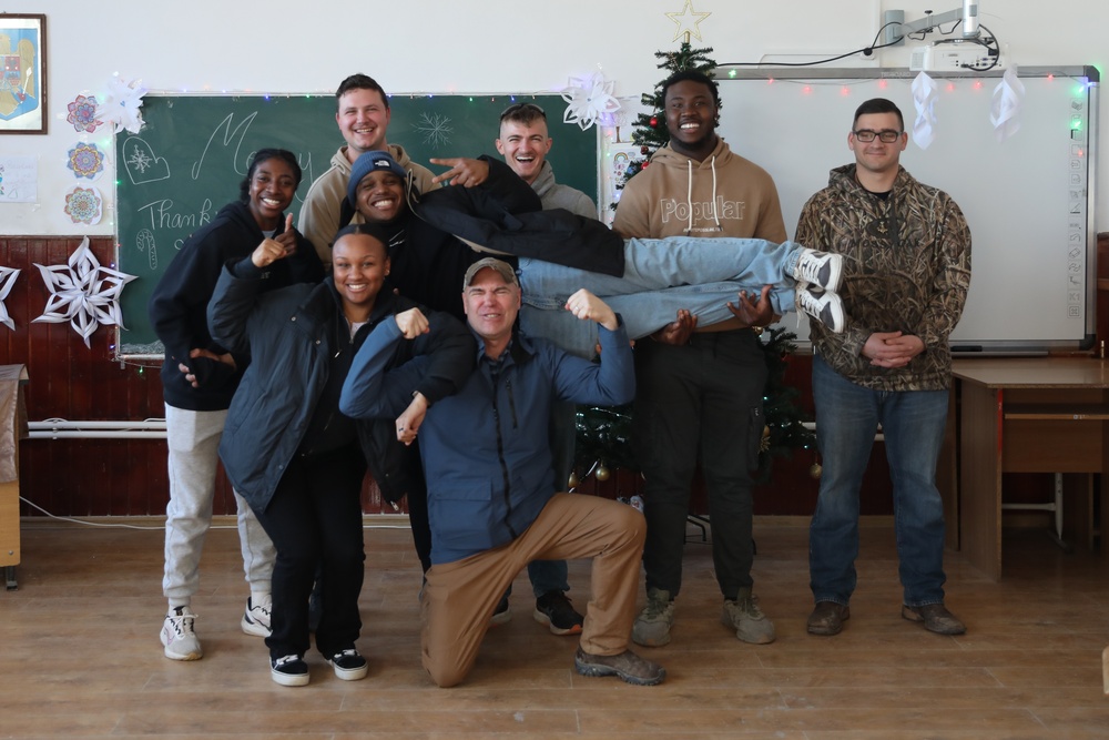 3-10th BCT participates in The Salvation Army Angel Tree Program in Romania