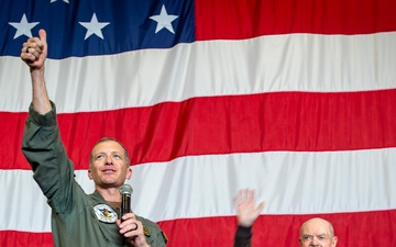 USS Carl Vinson (CVN 70) Visited by Vietnam POW/MIA Hero