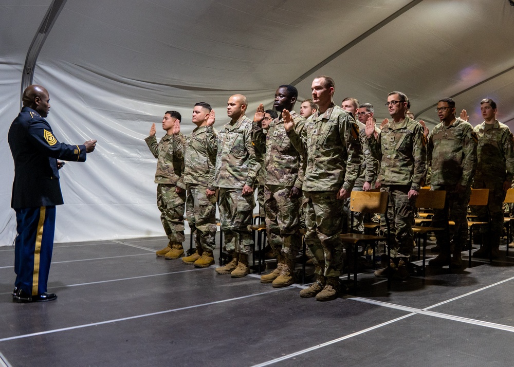 1st Cavalry Division conducts NCO Induction Ceremony in Poland