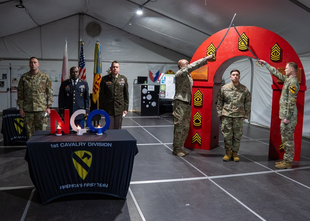 1st Cavalry Division conducts NCO Induction Ceremony in Poland