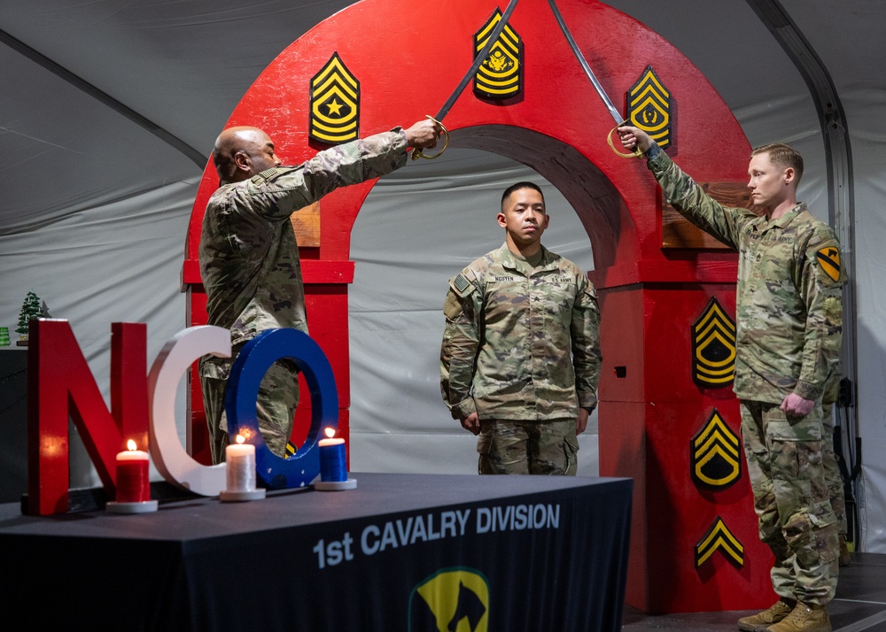 1st Cavalry Division conducts NCO Induction Ceremony in Poland