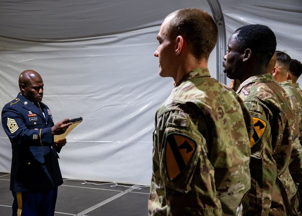 1st Cavalry Division conducts NCO Induction Ceremony in Poland