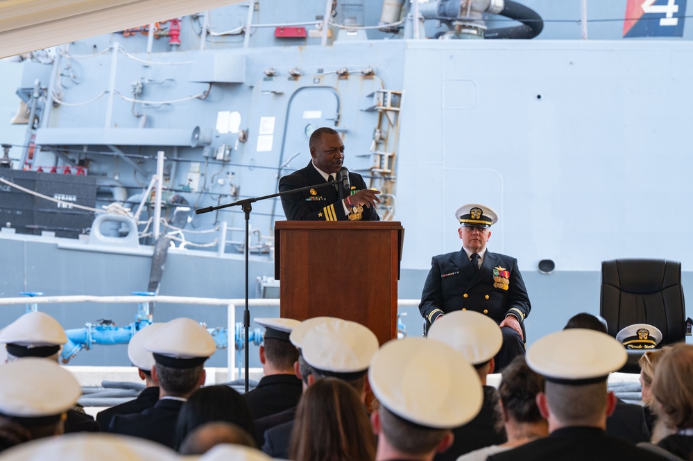 USS Arleigh Burke Change of Command Ceremony