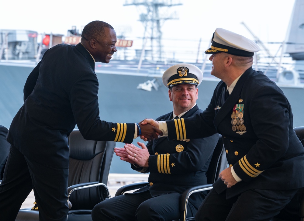 USS Arleigh Burke Change of Command Ceremony