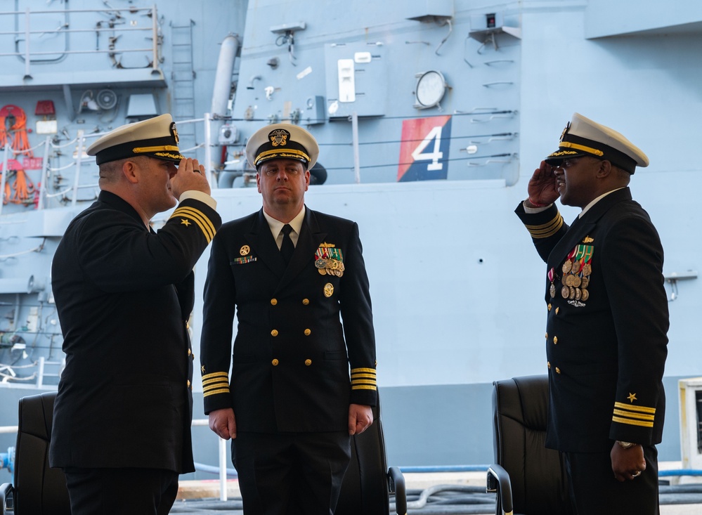 USS Arleigh Burke Change of Command Ceremony