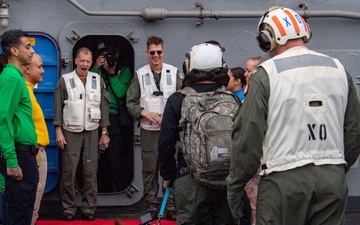 USS Carl Vinson (CVN 70) Welcomes Rudder, a Mental Health Facility Dog