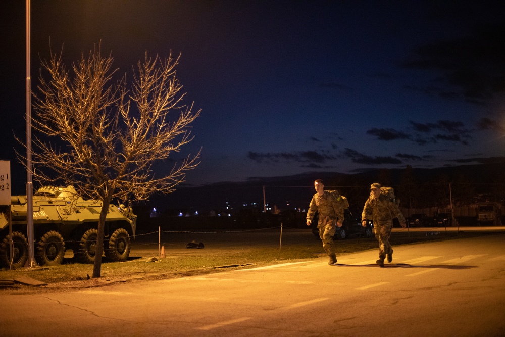 Multinational soldiers assigned to NATO-led KFOR 34 participate in GAFPB competition