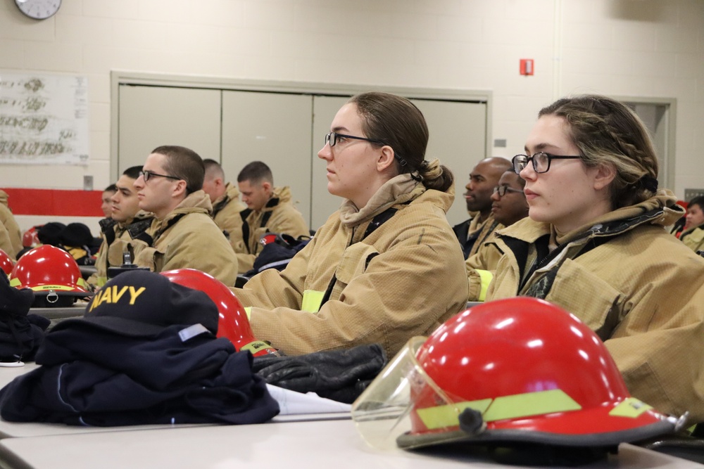 Wild Fire - Damage Control Training at Officer Training Command Newport