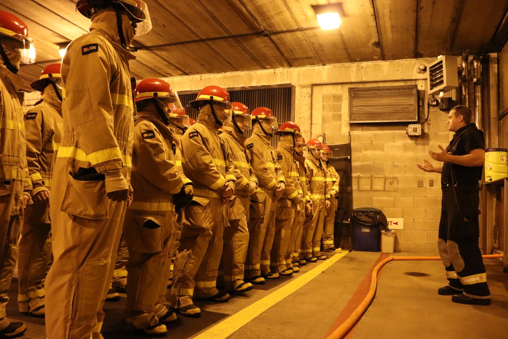 Wild Fire - Damage Control Training at Officer Training Command Newport