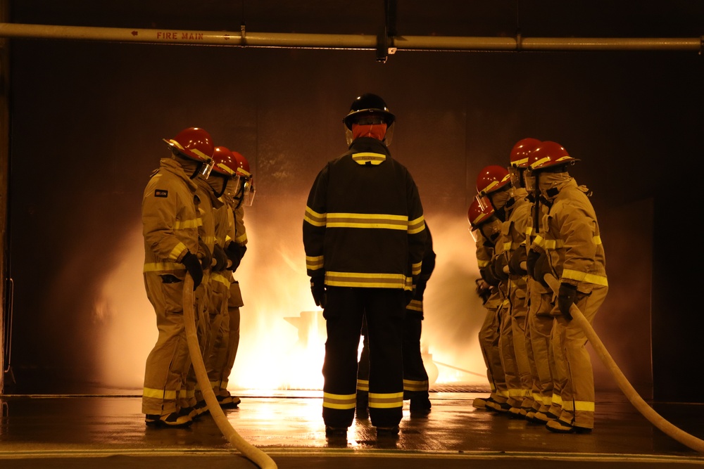 Wild Fire - Damage Control Training at Officer Training Command Newport