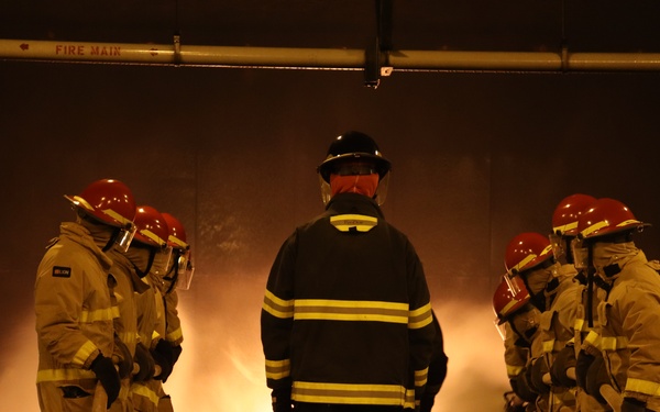 Wild Fire - Damage Control Training at Officer Training Command Newport