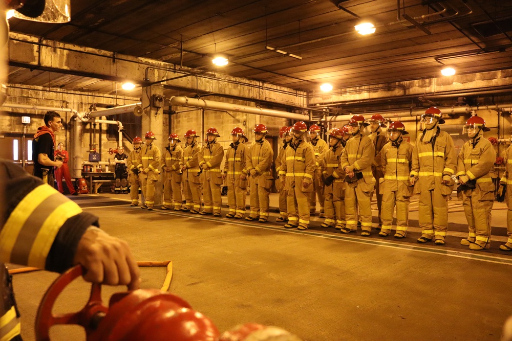 Wild Fire - Damage Control Training at Officer Training Command Newport