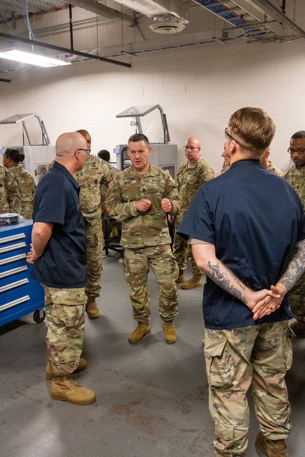 Sergeant Major of the Army, Michael R. Weimer, Tour of the Ordnance Corps School