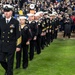 U.S. Navy Recruiters of the Year walk onto the Field for an Swear in Ceremony during the Army Navy Game