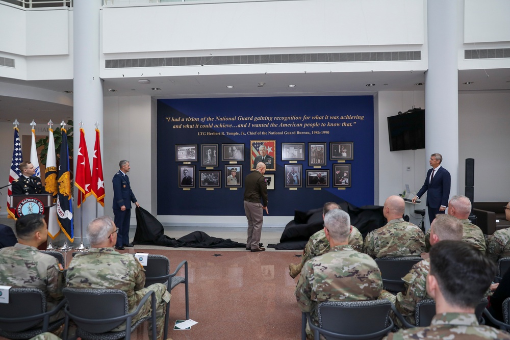 Retired Lt. Gen. Herbert R. Temple Jr. Display Dedication