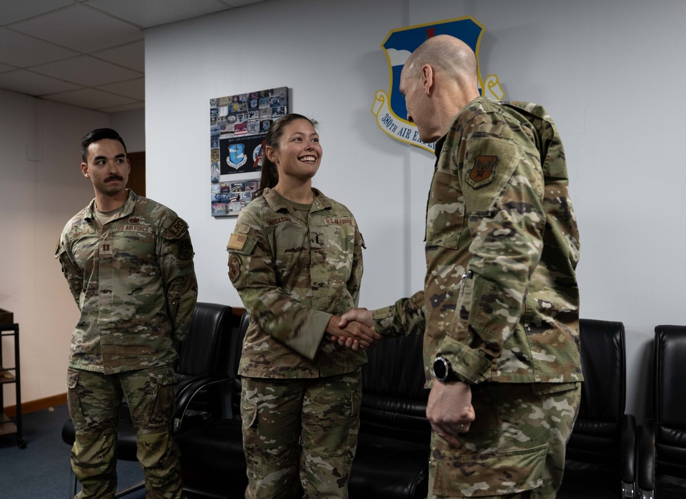 CSAF CMSAF visit USCENTCOM