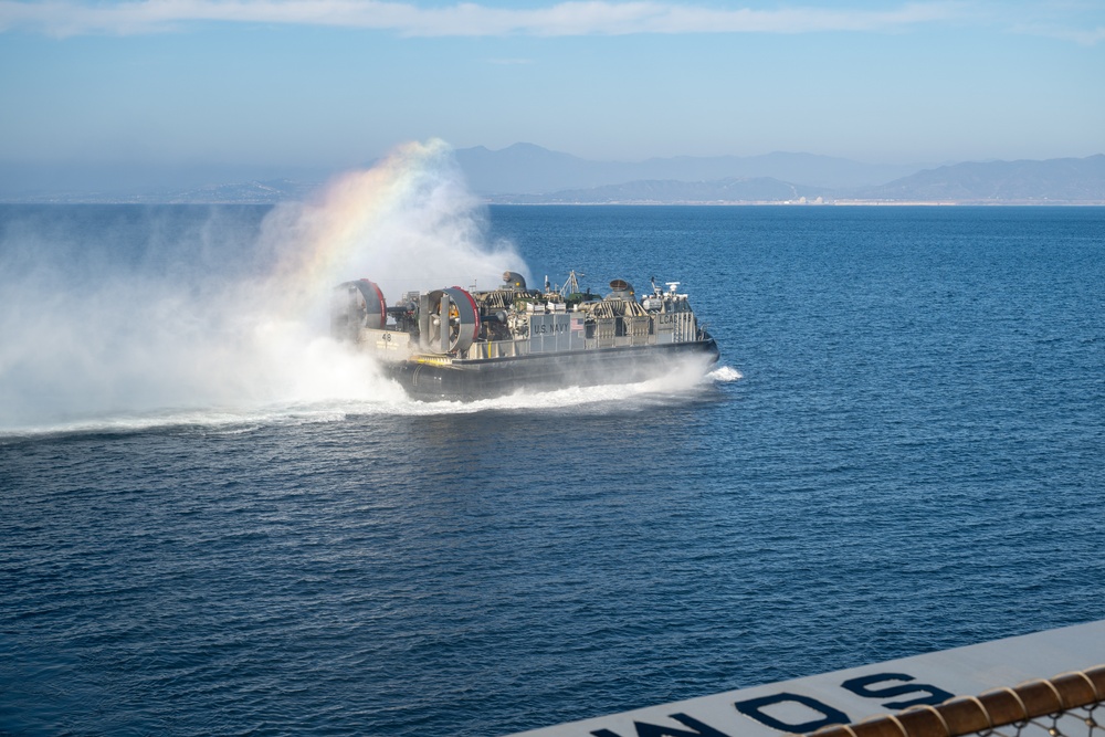 Assault Craft Unit 5 transports Marine Corps vehicles during Steel Knight 24