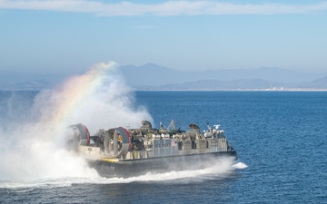 Assault Craft Unit 5 transports Marine Corps vehicles during Steel Knight 24